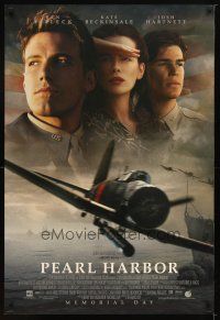 9k599 PEARL HARBOR advance DS 1sh '01 Ben Affleck, Kate Beckinsale, Josh Hartnett, World War II!