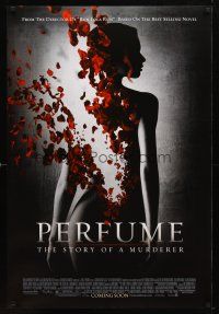 9k605 PERFUME: THE STORY OF A MURDERER advance DS 1sh '07 Rickman, Rachel Hurd-Wood, cool image!