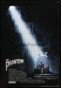 9k609 PHANTOM advance 1sh '96 masked hero Billy Zane, Catherine Zeta-Jones, ghost who walks!