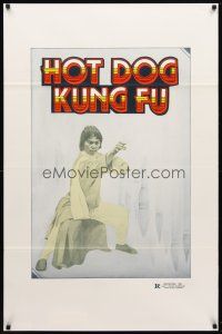 9k842 WRITING KUNG FU 1sh '86 wild image from martial arts action, Hot Dog Kung Fu!