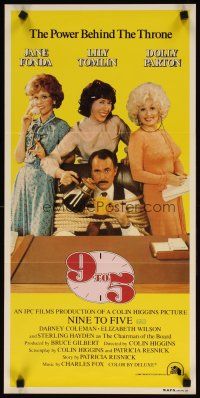 9m684 9 TO 5 Aust daybill '80 Dolly Parton, Jane Fonda & Lily Tomlin w/tied up Dabney Coleman!