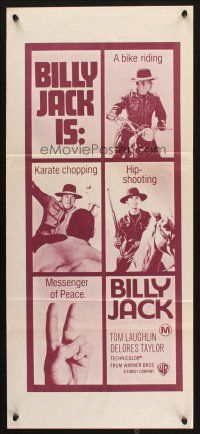 9m712 BILLY JACK Aust daybill '71 Tom Laughlin, Taylor, most unusual boxoffice success ever!