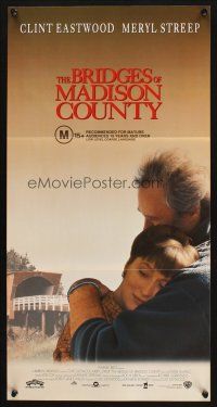 9m731 BRIDGES OF MADISON COUNTY Aust daybill '95 Clint Eastwood directs & stars w/Meryl Streep!