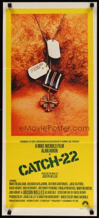 9m745 CATCH 22 Aust daybill '70 directed by Mike Nichols, based on the novel by Joseph Heller!
