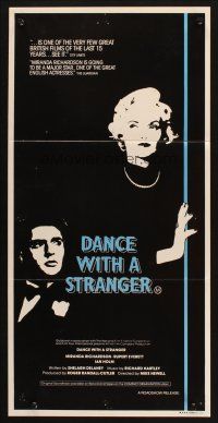 9m755 DANCE WITH A STRANGER Aust daybill '85 Miranda Richardson & Rupert Everett, different image!