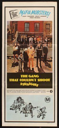 9m828 GANG THAT COULDN'T SHOOT STRAIGHT Aust daybill '71 Jerry Orbach, Robert De Niro, Villechaize