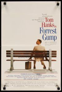 9m676 FORREST GUMP Aust mini poster '94 Tom Hanks sits on bench, Robert Zemeckis classic!
