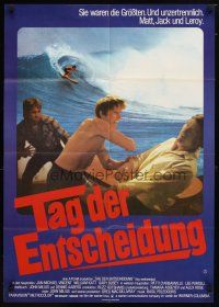 9m452 BIG WEDNESDAY German '78 John Milius surfing classic, surfers Vincent, Katt & Busey fighting
