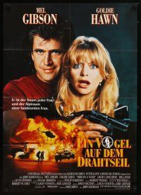 9m453 BIRD ON A WIRE German '90 great close up of Mel Gibson & Goldie Hawn!