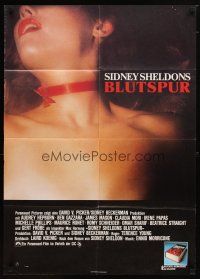 9m458 BLOODLINE German '79 from Sidney Sheldon's novel, image of sexy girl w/ribbon around neck!