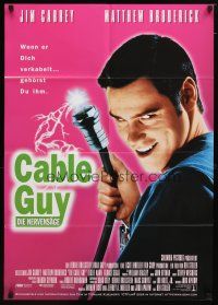 9m468 CABLE GUY DS German '96 Jim Carrey, Matthew Broderick, directed by Ben Stiller!