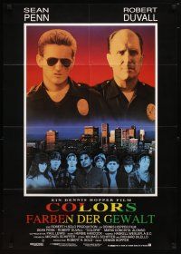 9m479 COLORS German '88 Sean Penn & Robert Duvall as cops, directed by Dennis Hopper!
