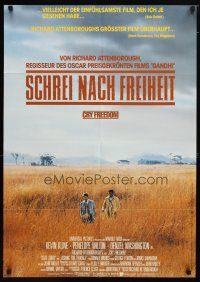 9m485 CRY FREEDOM German '87 Kevin Kline, Denzel Washington, directed by Richard Attenborough!