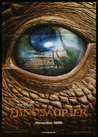 9m492 DINOSAUR advance German '00 Disney, great image of prehistoric world in dinosaur eye!
