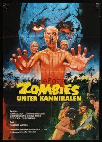 9m495 DOCTOR BUTCHER M.D. German '81 Marino Girolami's Zombi Holocaust, wild different horror art!