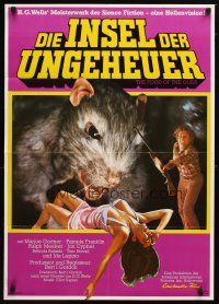 9m511 FOOD OF THE GODS German '76 different art of giant rat feasting on sexy girl, Marjoe!