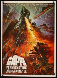 9m519 GAPPA, THE TRIPHIBIAN MONSTER German '67 Daikyoju Gappa, fire breathing rubbery monster!