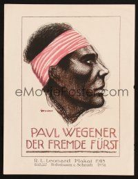 9m395 DER FREMDE FURST German 8x11 '18 wonderful Leonard art, ultra-rare first release!