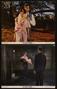 9p877 DEVIL'S BRIDE 2 11x14 stills '68 priest with knife prepares to impale sexy woman at altar!
