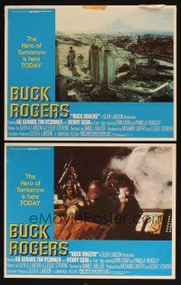 9p859 BUCK ROGERS 2 LCs '79 classic sci-fi comic strip, Gil Gerard, Pamela Hensley, Henry Silva!