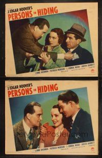 9p947 PERSONS IN HIDING 2 LCs '39 J. Edgar Hoover's true story of a male/female kidnapping pair!
