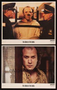 9p968 SILENCE OF THE LAMBS 2 LCs '91 great images of Charles Napier, Anthony Hopkins & Ted Levine!