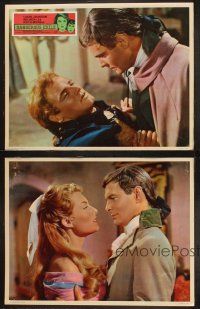 9p721 DANGEROUS EXILE 4 English LCs '58 Louis Jourdan and Keith Michell, sexy Belinda Lee!