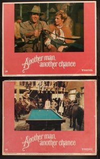 9p038 ANOTHER MAN ANOTHER CHANCE 8 LCs '77 Claude Lelouch, James Caan, Genevieve Bujold!