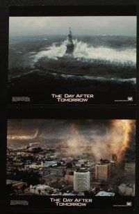 9p005 DAY AFTER TOMORROW 10 LCs '04 Dennis Quaid, wild images of huge natural disasters!