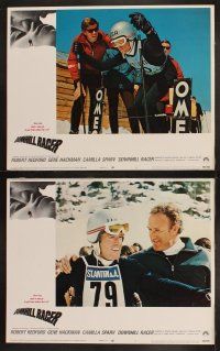 9p119 DOWNHILL RACER 8 LCs '69 Robert Redford, Camilla Sparv, Gene Hackman, great skiing images!