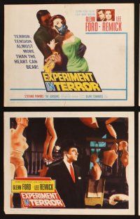9p136 EXPERIMENT IN TERROR 8 LCs '62 Glenn Ford, Lee Remick, Stefanie Powers, Blake Edwards!