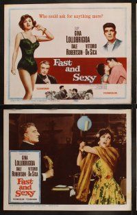 9p141 FAST & SEXY 8 LCs '61 de Sica, who could ask for more than sexy Gina Lollobrigida with pearls!