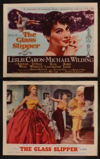 9p176 GLASS SLIPPER 8 LCs '55 wonderful images of pretty Leslie Caron dancing, MIchael Wilding!