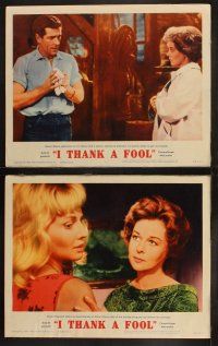 9p228 I THANK A FOOL 8 LCs '62 Susan Hayward would kill for love, Peter Finch may be the fool!