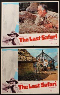 9p625 LAST SAFARI 6 LCs '67 Stewart Granger, Kaz Garas, cool Africa, elephant images!