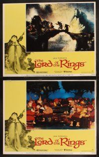 9p284 LORD OF THE RINGS 8 LCs '78 Ralph Bakshi cartoon from classic J.R.R. Tolkien novel!