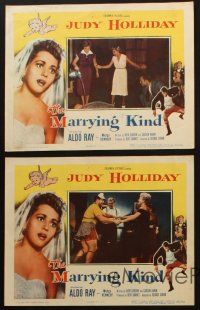 9p691 MARRYING KIND 5 LCs '52 pretty bride Judy Holliday, Aldo Ray, directed by George Cukor!