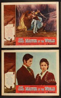 9p583 MASTER OF THE WORLD 7 LCs '61 Jules Verne, Vincent Price, Charles Bronson, Mary Webster!