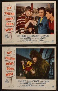 9p335 MY FRIEND IRMA GOES WEST 8 LCs '50 Dean Martin & Jerry Lewis with sexy Marie Wilson!