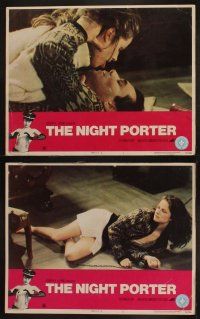 9p346 NIGHT PORTER 8 LCs '74 Il Portiere di notte, Dirk Bogarde, sexy Charlotte Rampling!