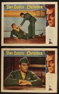 9p589 OUTSIDER 7 LCs '62 Tony Curtis as Ira Hayes of World War II Iwo Jima fame!