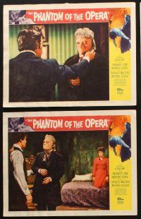 9p635 PHANTOM OF THE OPERA 6 LCs '62 Herbert Lom, Heather Sears, Hammer horror!