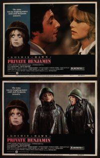 9p378 PRIVATE BENJAMIN 8 LCs '81 Eileen Brennan, Robert Webber, Goldie Hawn in the army!