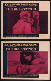 9p399 ROSE TATTOO 8 LCs '55 Marisa Pavan & Ben Cooper on sailboat, written by Tennessee Williams!
