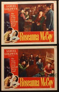 9p700 ROSEANNA MCCOY 5 LCs '49 Farley Granger in famous feud with the Hatfields, Nicholas Ray