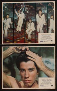 9p407 SATURDAY NIGHT FEVER 8 LCs '77 great images of disco dancer John Travolta!
