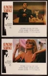 9p411 SCARFACE 8 LCs '83 Al Pacino as Tony Montana, Steven Bauer, sexy Michelle Pfeiffer!