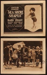 9p763 SEA SHORE SHAPES 4 LCs '21 cute images of Baby Peggy with cool dog!
