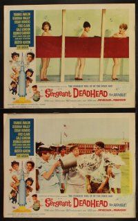 9p422 SERGEANT DEADHEAD 8 LCs '65 Frankie Avalon, Deborah Walley, Buster Keaton, Cesar Romero