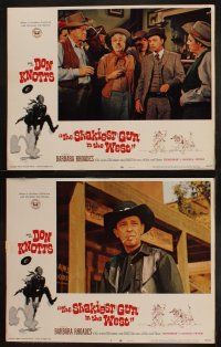 9p428 SHAKIEST GUN IN THE WEST 8 LCs '68 wacky western, cowboy Don Knotts, pretty Barbara Rhoades!